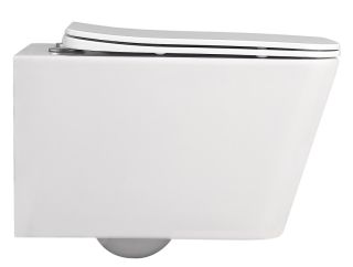 Подвесной унитаз ABBER Rechteck AC1201MW безободковый белый матовый